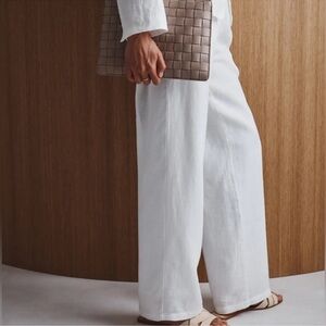 Quince 100%  Linen Pleated Trouser NWOT Size 12
